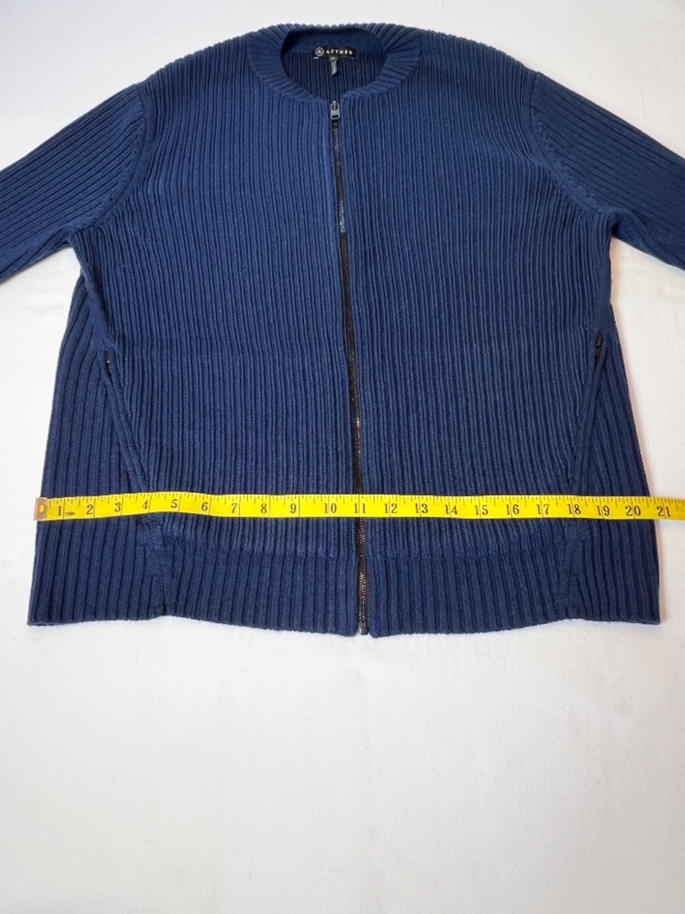 Aether Wool Full Zip Ribber Sweater Jacket - Picture 5 of 9